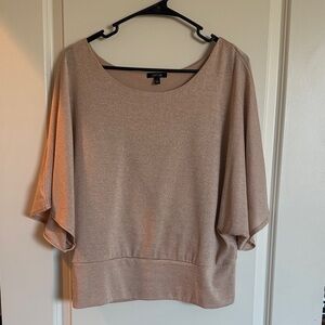 Apt. 9 Sparkling Beige Batwing Blouse